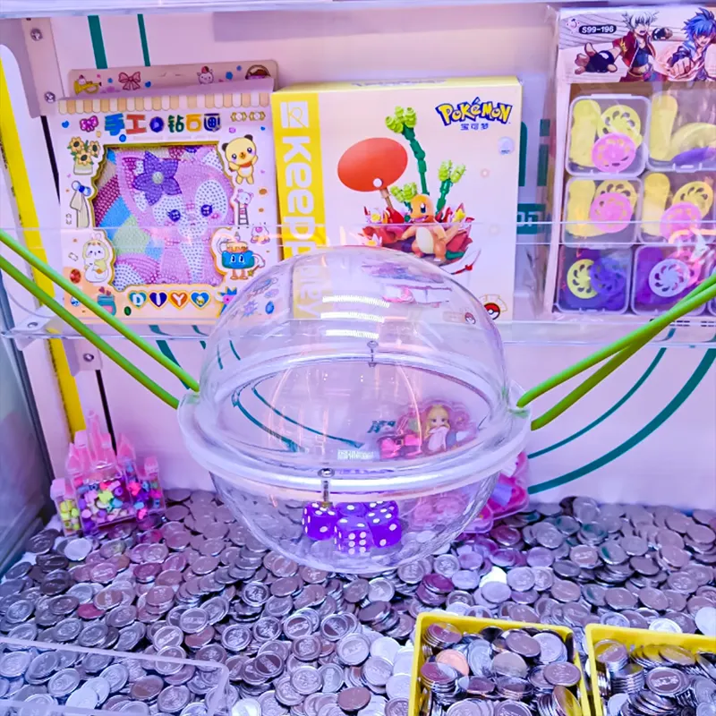 Specialty crane game machine with custom gameplay mechanism