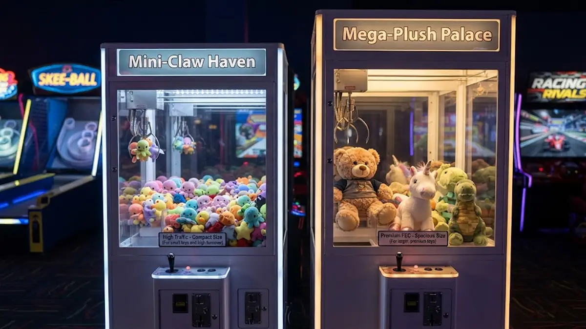 Claw Machine Plush Size
